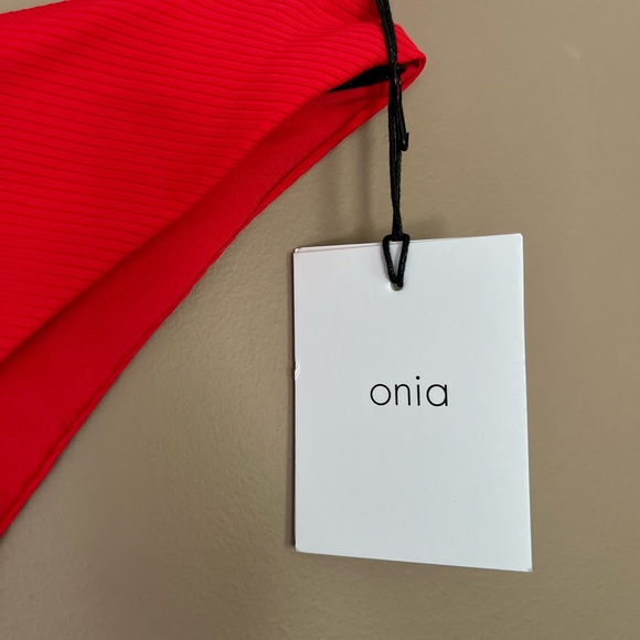 {Onia} Carmen Bikini Ribbed Swim Bottom in High Risk Red - Womens XL - NWT - Picture 9 of 12